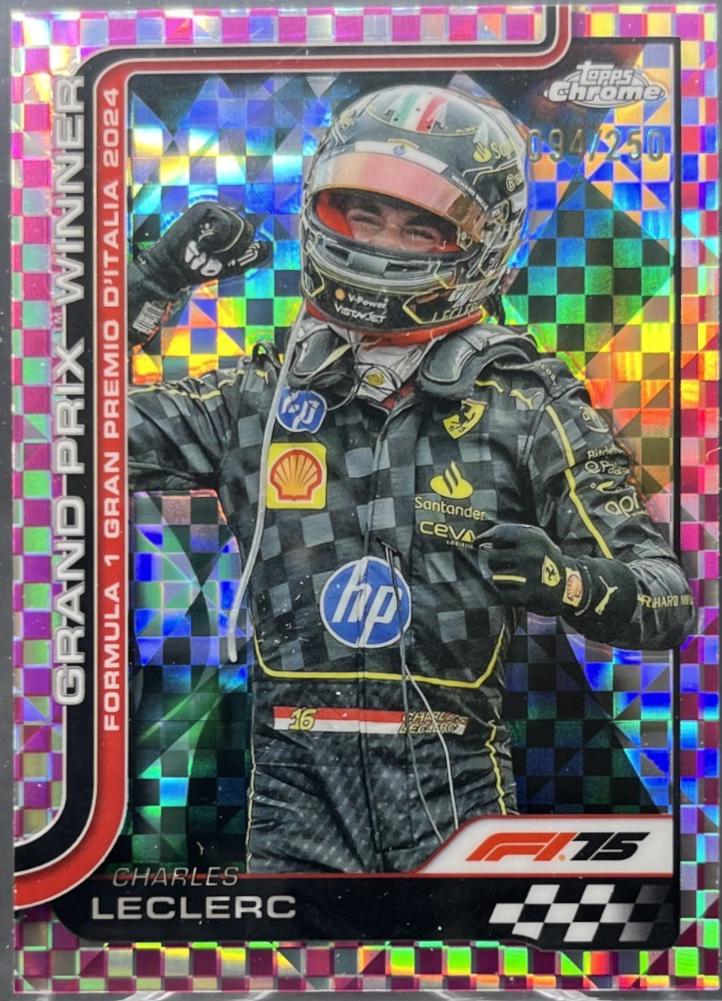 Charles Leclerc [Pink Checker Flag Refractor] #108