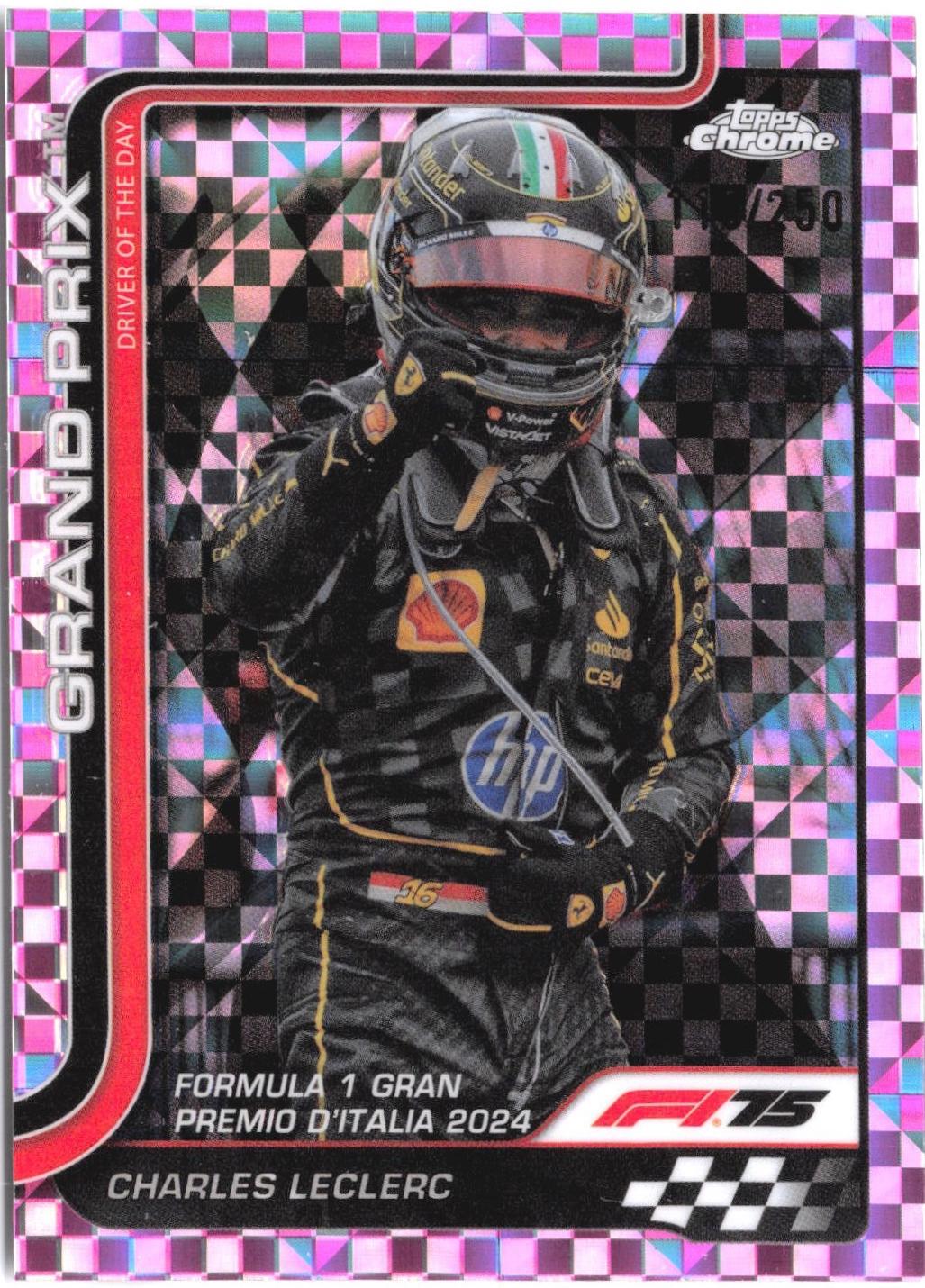 Charles Leclerc [Pink Checker Flag Refractor] #137