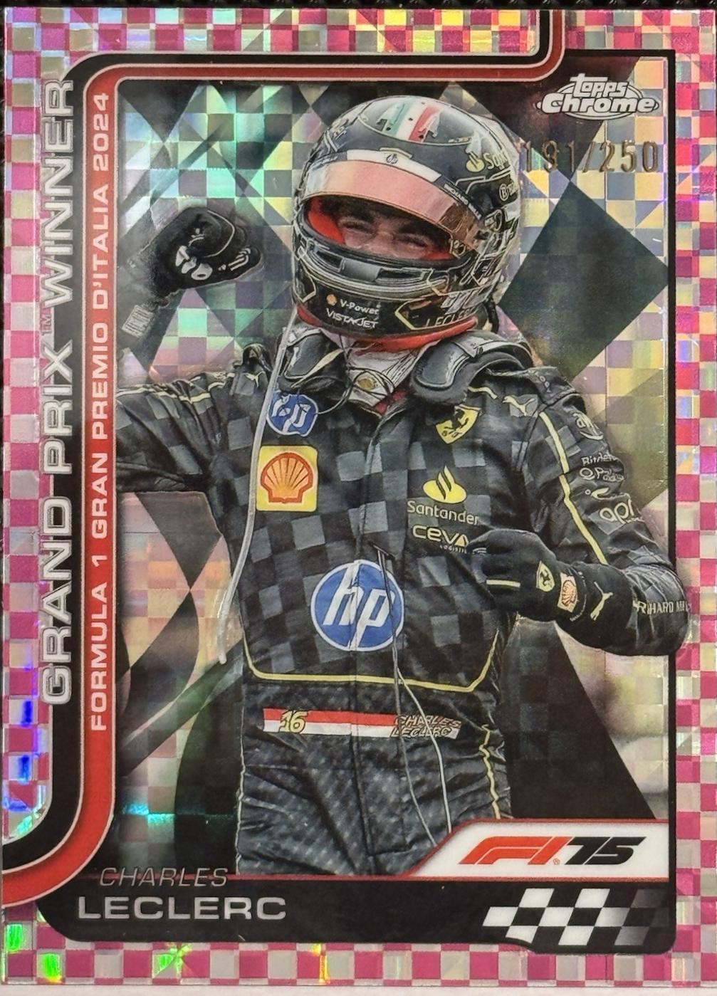 Charles Leclerc [Pink Checker Flag Refractor] #140