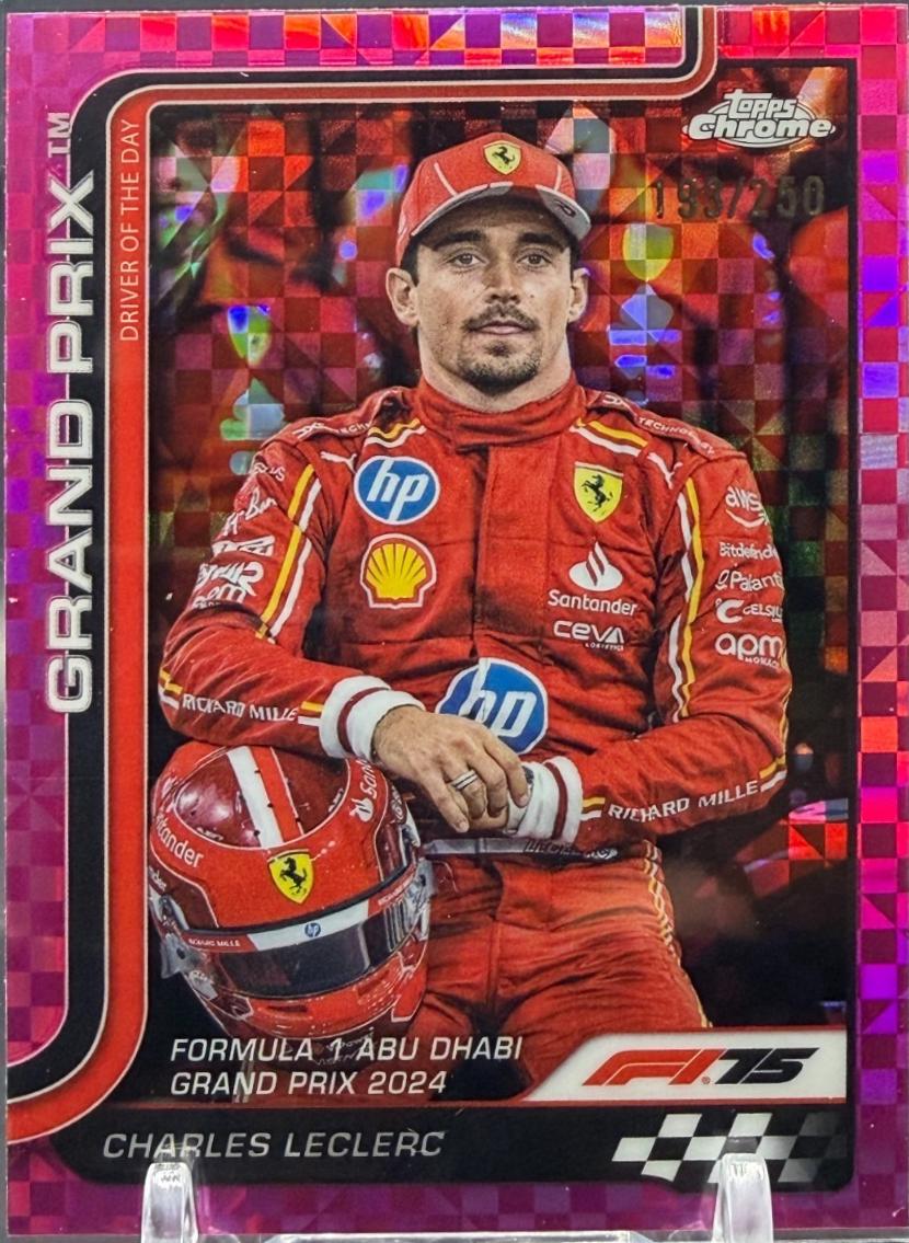 Charles Leclerc [Pink Checker Flag Refractor] #145