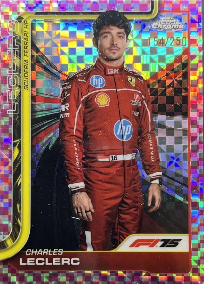 Charles Leclerc [Pink Checker Flag Refractor] #3