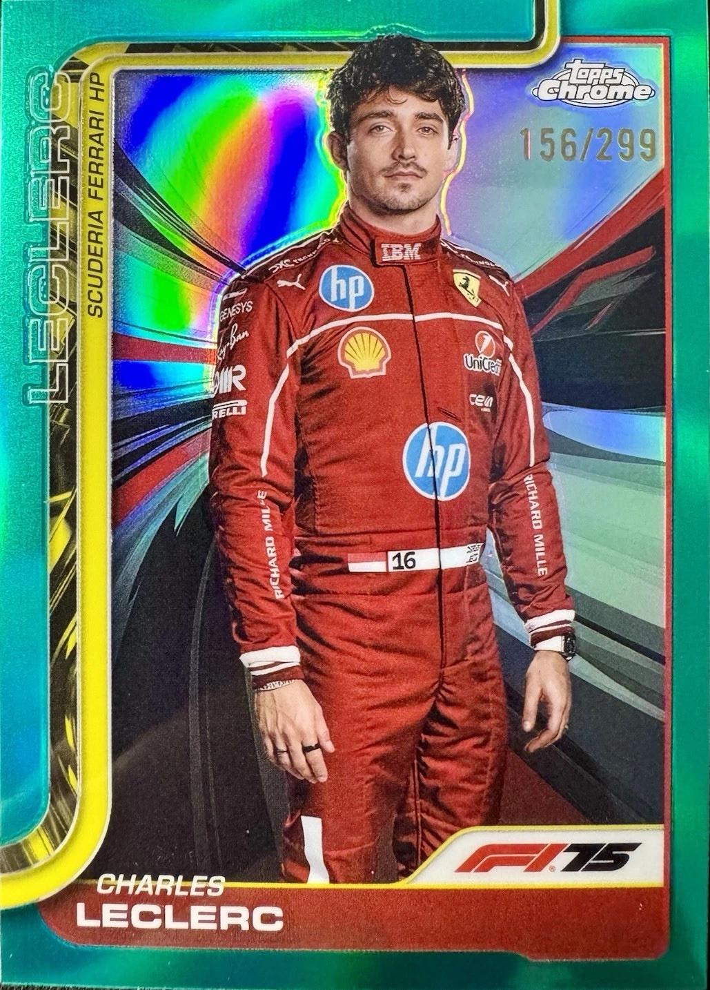 Charles Leclerc [Teal Refractor] #3