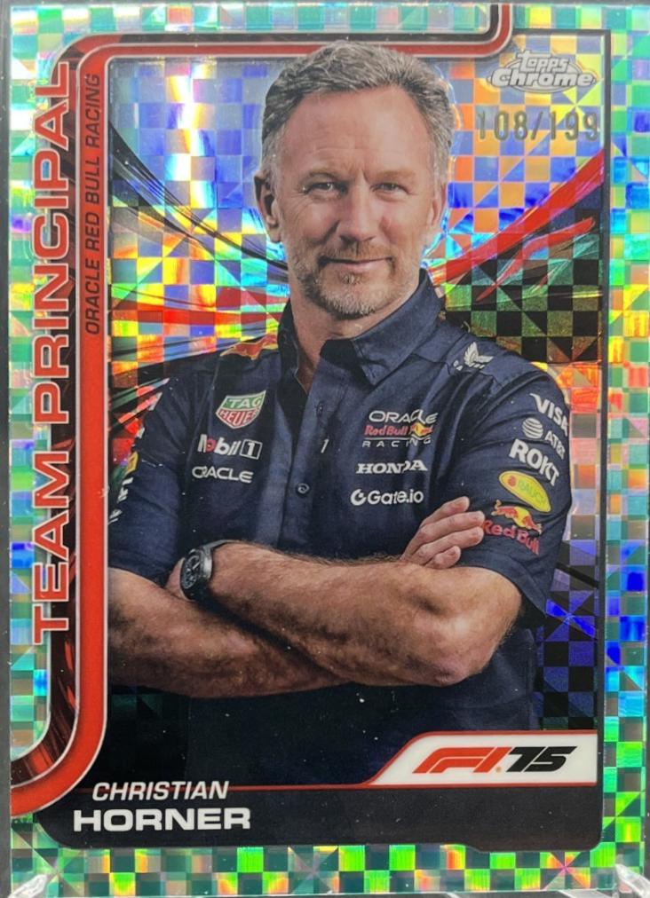 Christian Horner [Aqua Raywave Refractor] #192