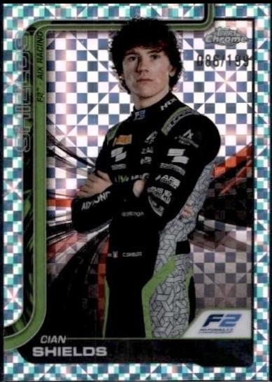Cian Shields [Aqua Checker Flag Refractor] #38
