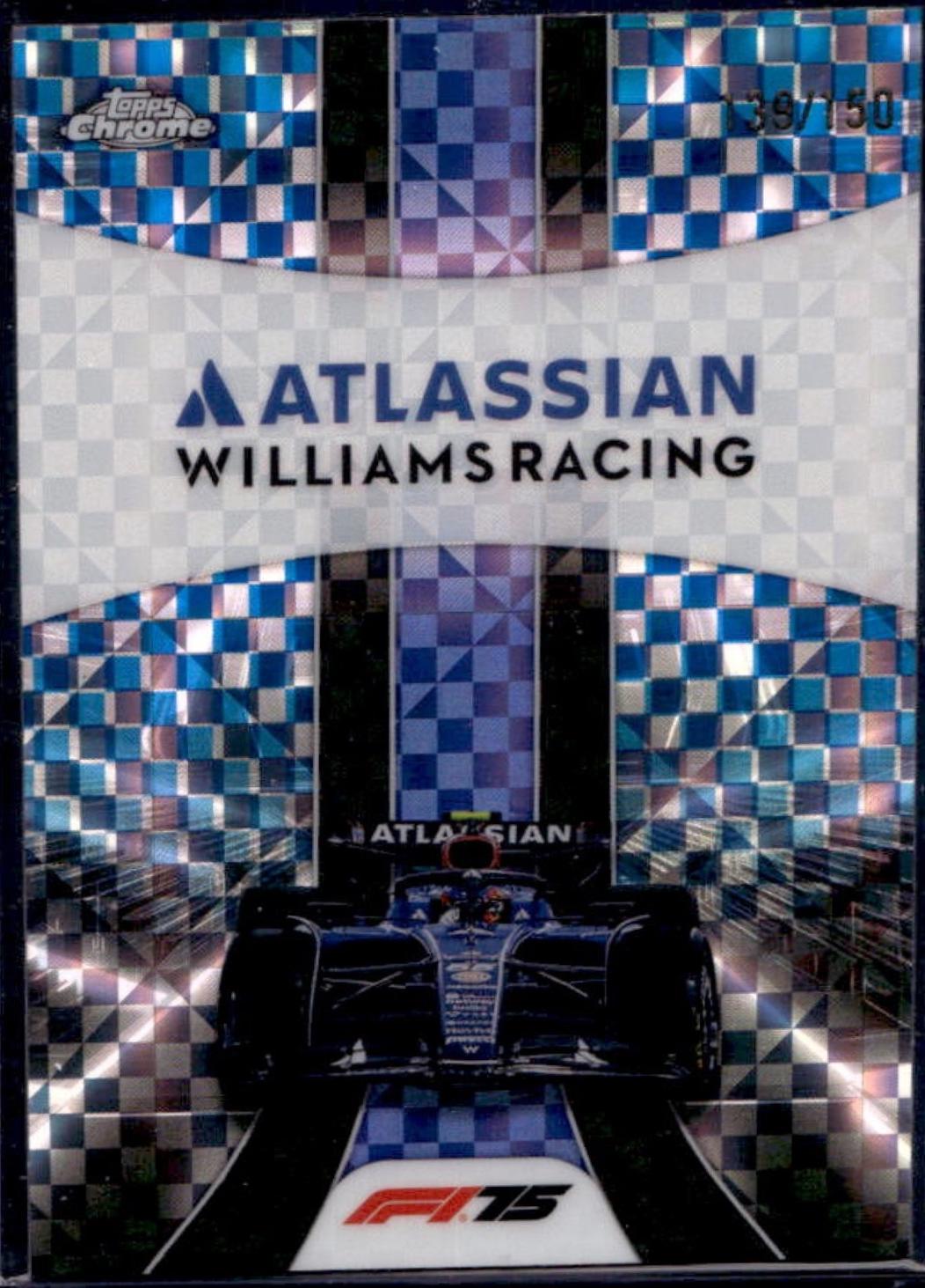 Damon Hill [Blue Checker Flag Refractor] #150