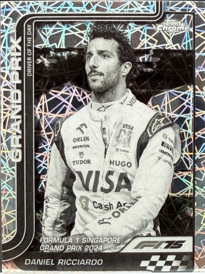 Daniel Ricciardo [Black White Lazer Refractor] #139