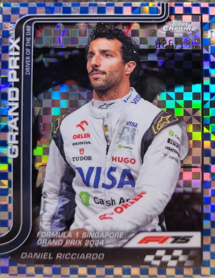 Daniel Ricciardo [Blue Checker Flag Refractor] #139