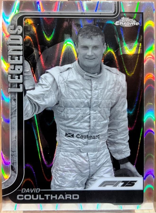 David Coulthard [Black White RayWave Refractor] #151