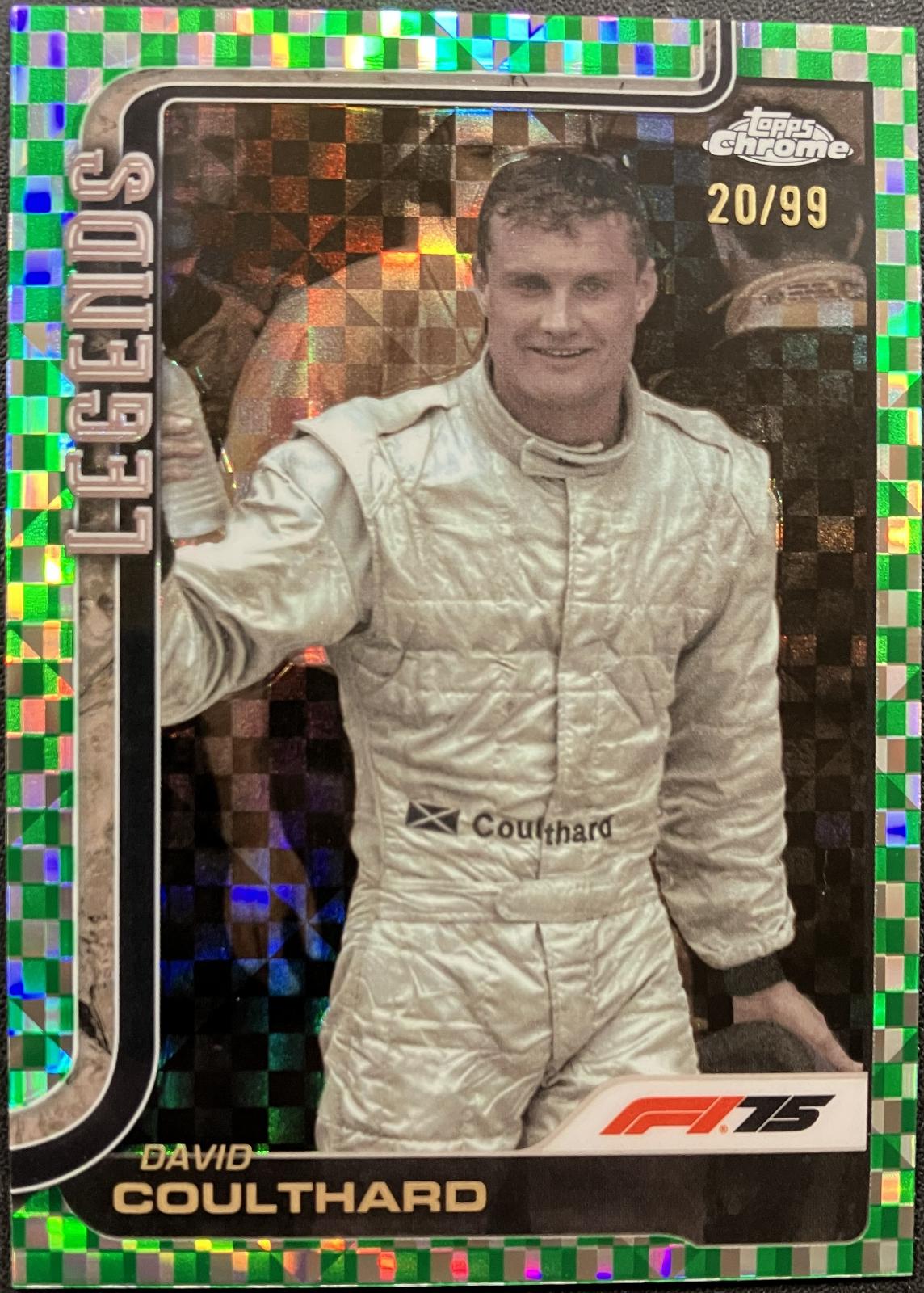 David Coulthard [Green Checker Flag Refractor] #151
