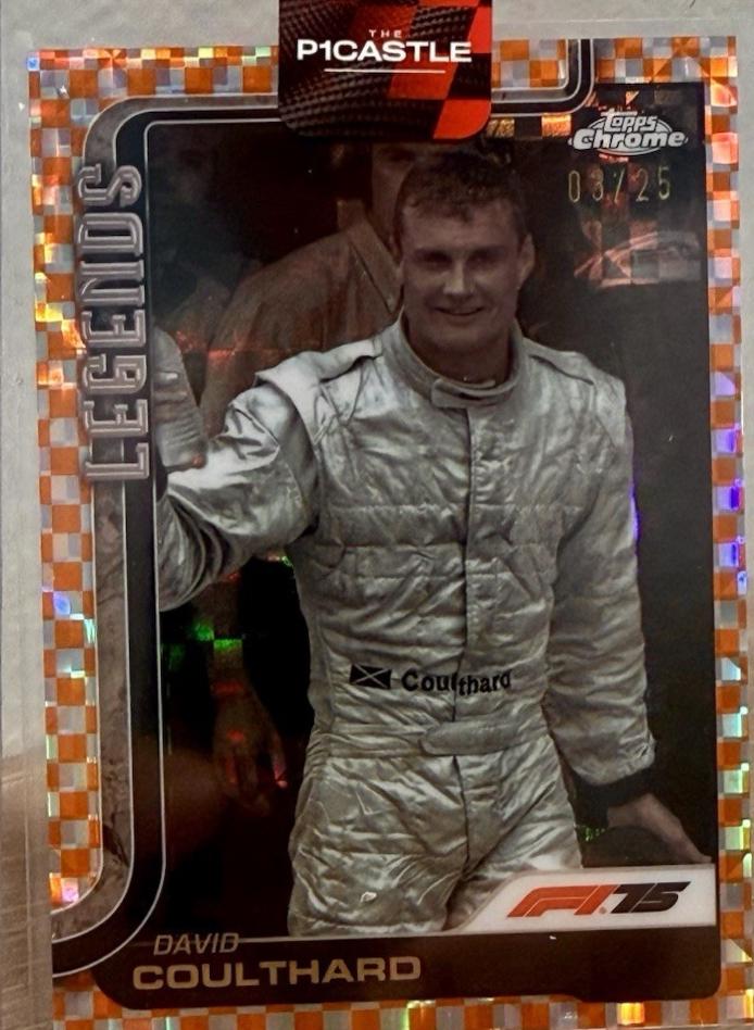 David Coulthard [Orange Checker Flag Refractor] #151