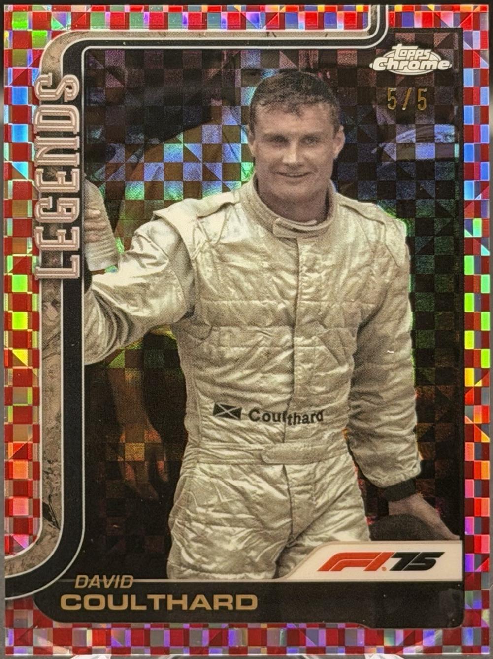 David Coulthard [Red Checker Flag Refractor] #151