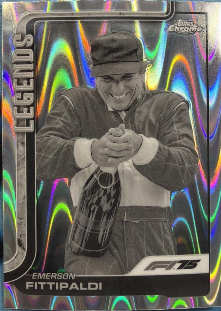 Emerson Fittipaldi [Orange RayWave Refractor] #152