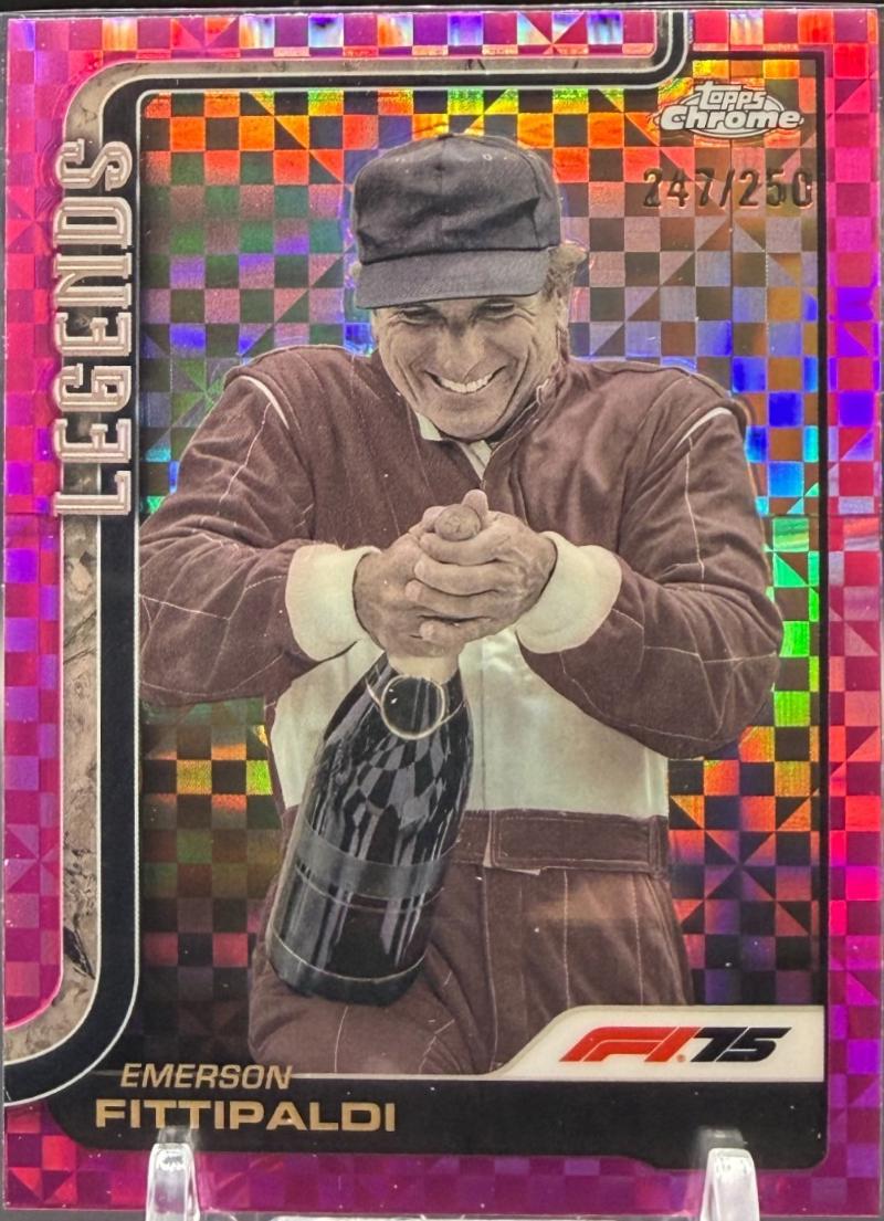Emerson Fittipaldi [Pink Checker Flag Refractor] #152