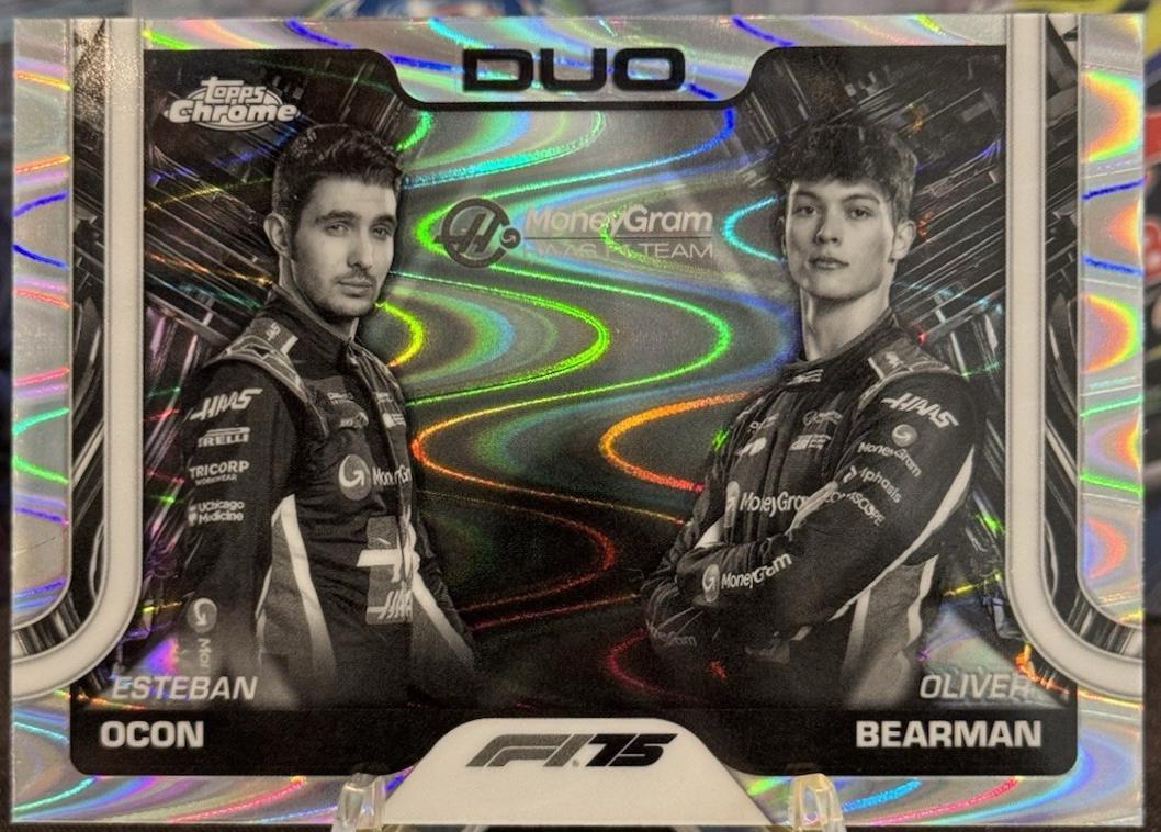 Esteban Ocon / Oliver Bearman [Black White RayWave Refractor] #170