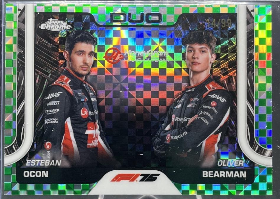 Esteban Ocon / Oliver Bearman [Green Checker Flag Refractor] #170