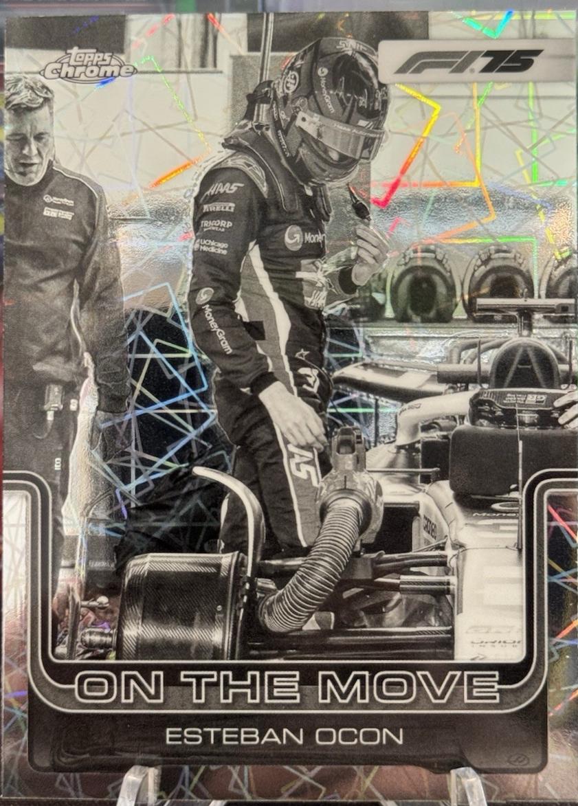 Esteban Ocon [Black White Lazer Refractor] #190