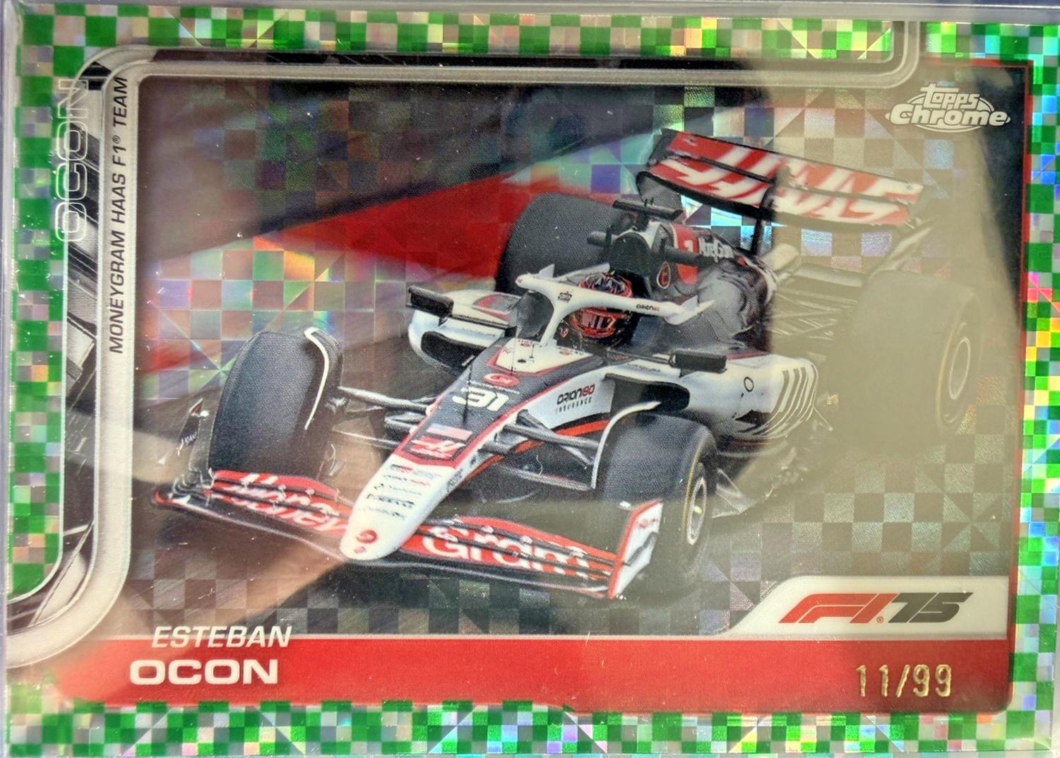 Esteban Ocon [Green Checker Flag Refractor] #85