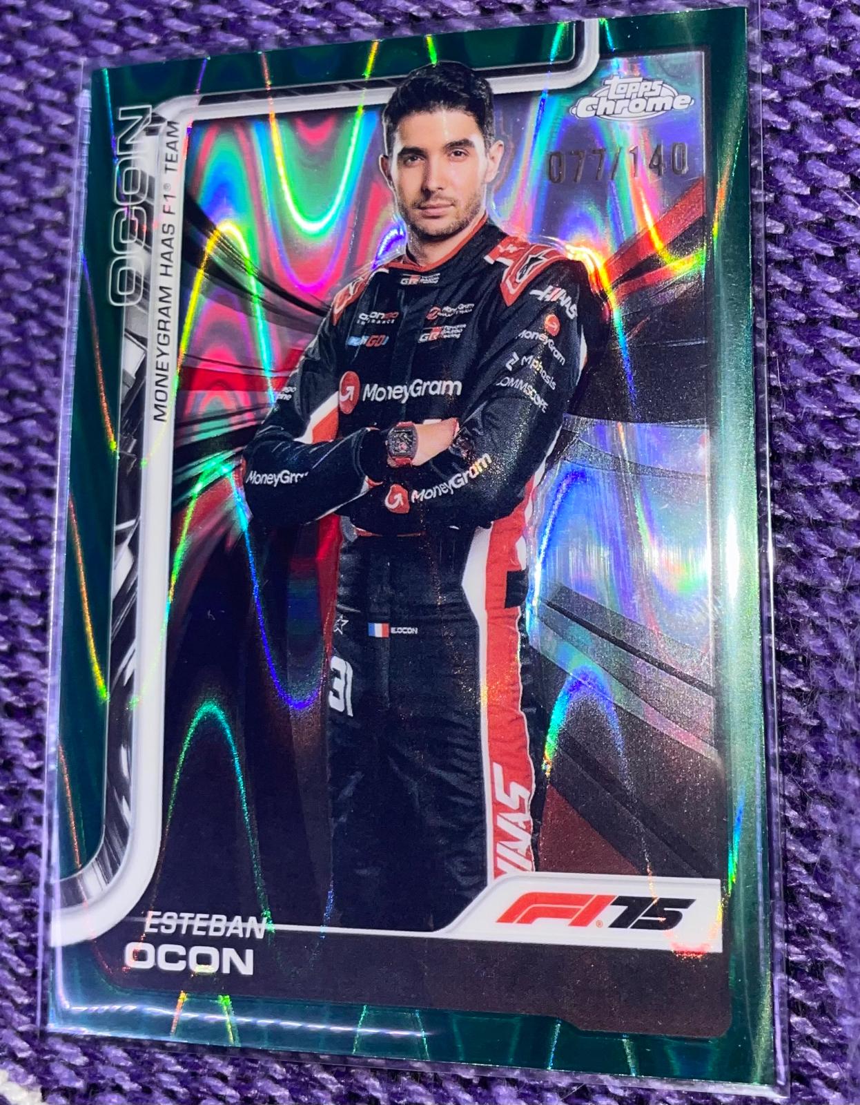 Esteban Ocon [Green RayWave Refractor] #13