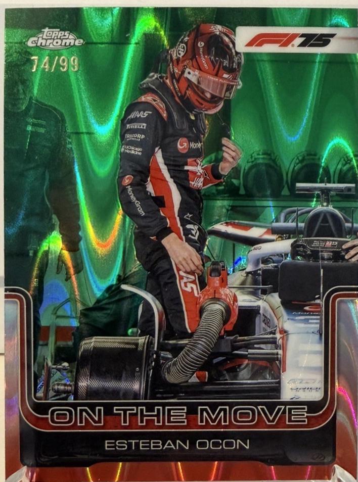 Esteban Ocon [Green RayWave Refractor] #190