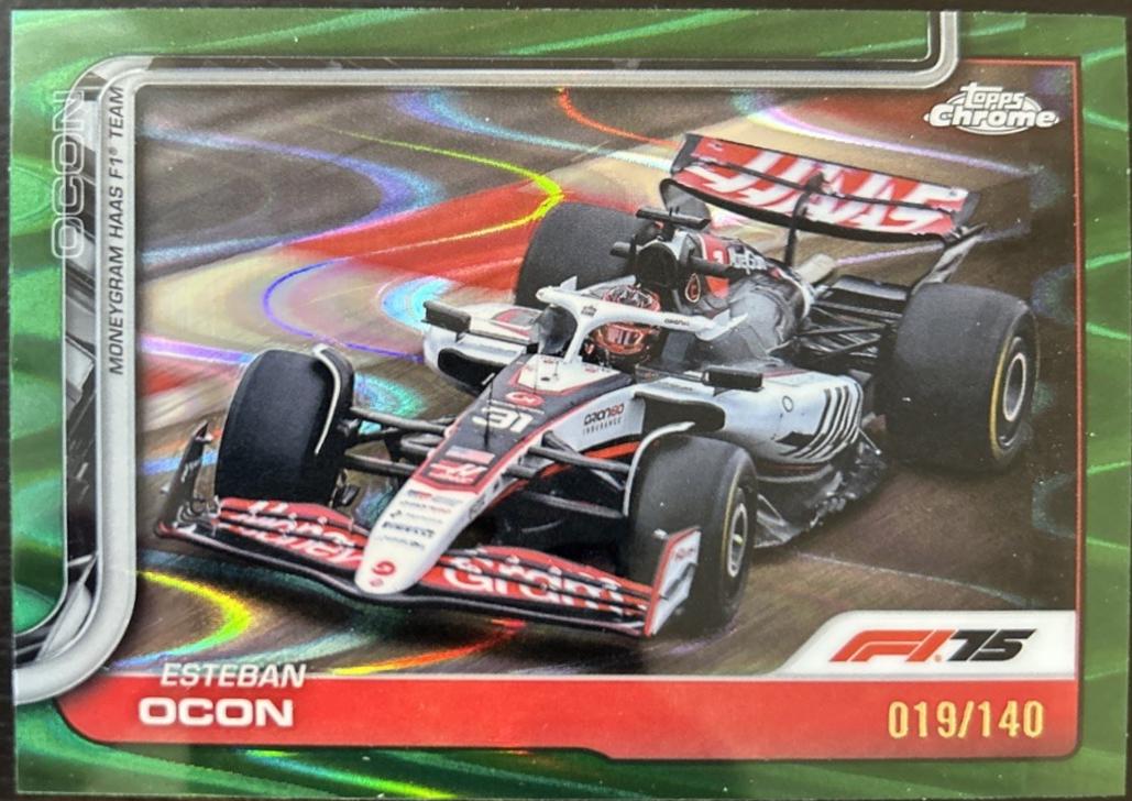 Esteban Ocon [Green RayWave Refractor] #85