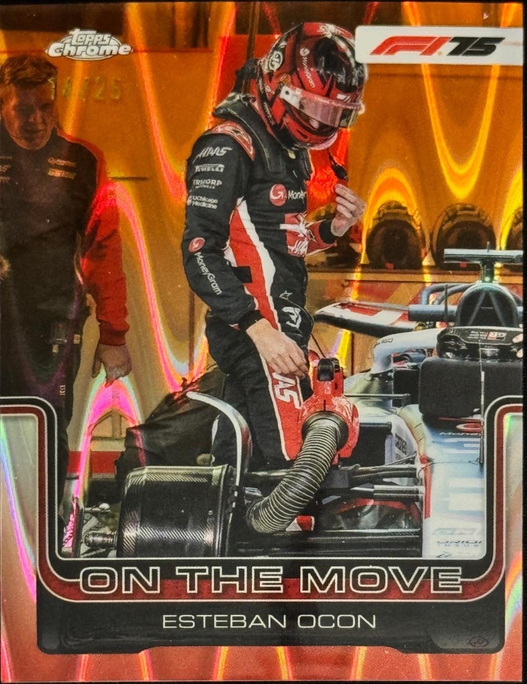 Esteban Ocon [Orange RayWave Refractor] #190