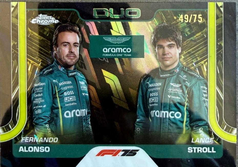 Fernando Alonso / Lance Stroll [75th Anniversary Refractor] #168