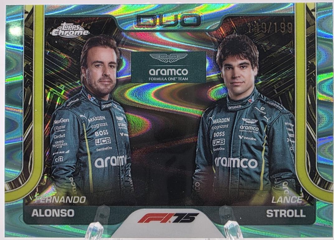 Fernando Alonso / Lance Stroll [Aqua Refractor] #168