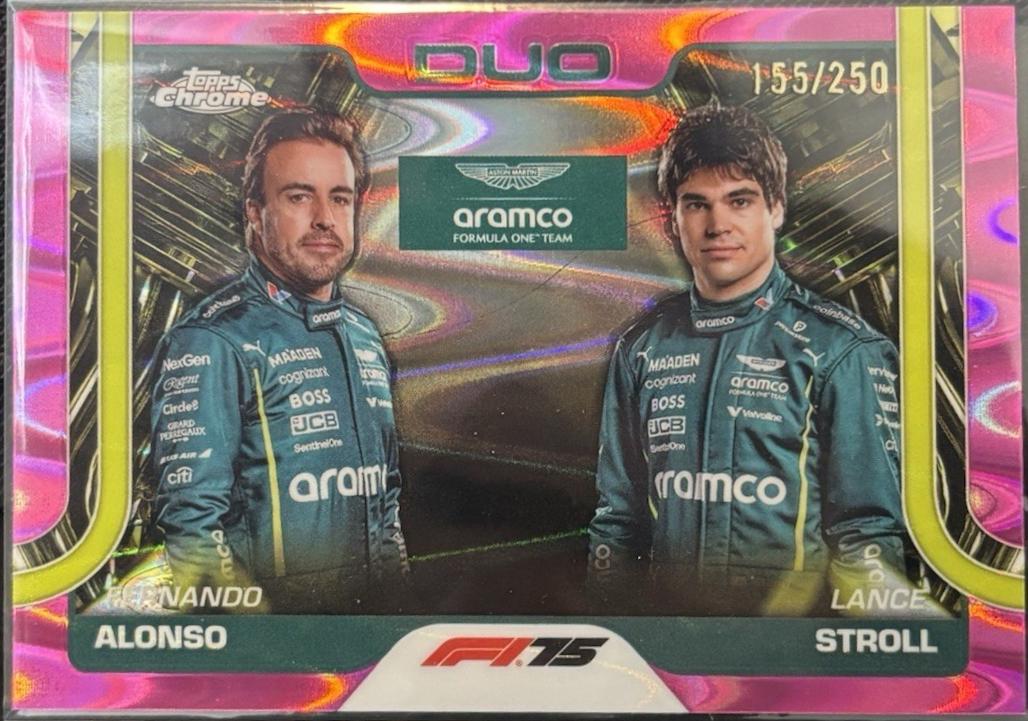 Fernando Alonso / Lance Stroll [Pink Refractor] #168
