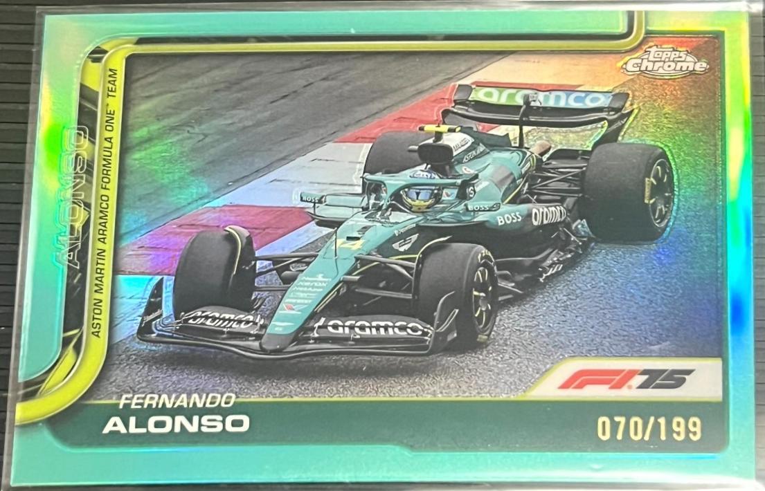 Fernando Alonso [Aqua Raywave Refractor] #81
