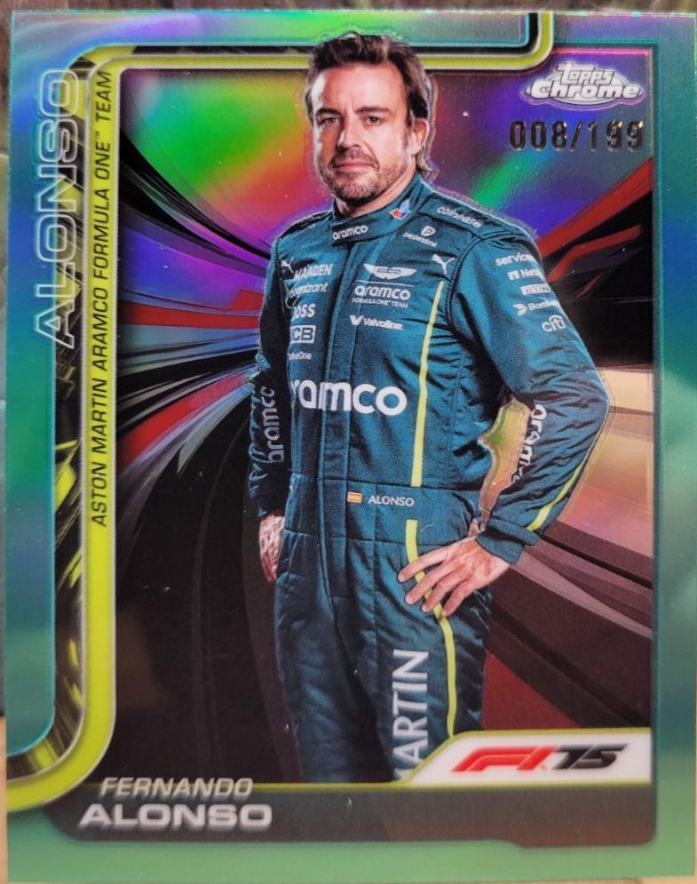 Fernando Alonso [Aqua Refractor] #9