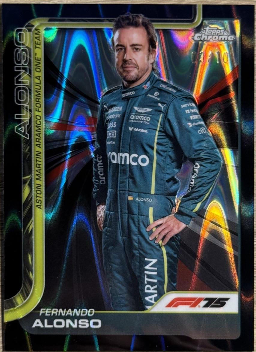 Fernando Alonso [Black RayWave Refractor] #9