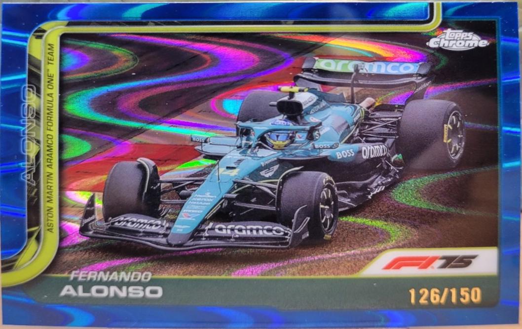Fernando Alonso [Blue RayWave Refractor] #81