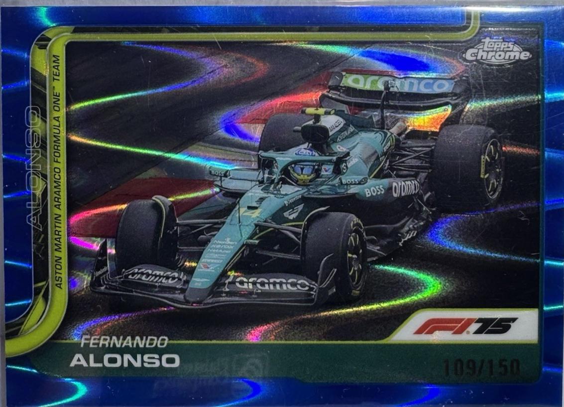 Fernando Alonso [Blue Refractor] #81