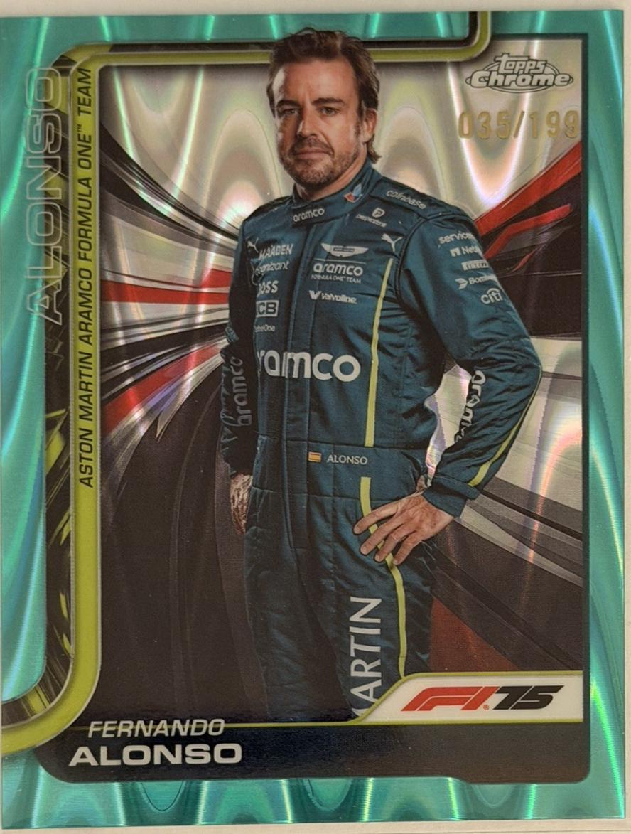 Fernando Alonso [Green RayWave Refractor] #9