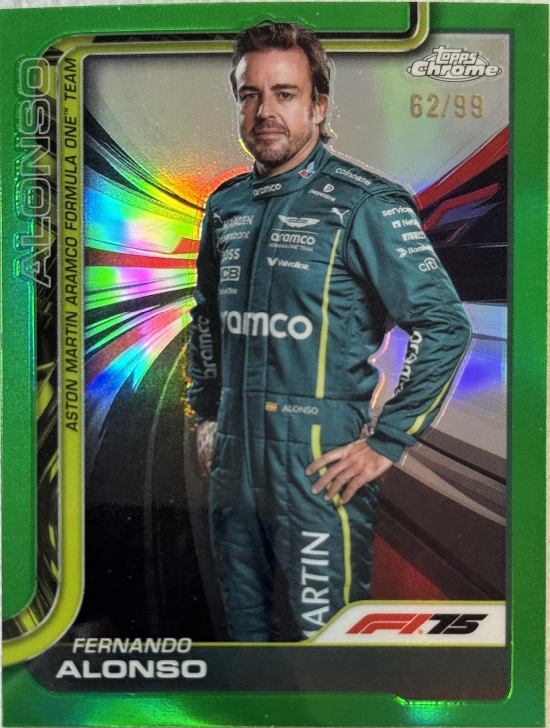 Fernando Alonso [Green Refractor] #9