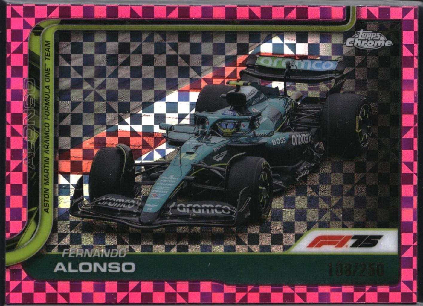 Fernando Alonso [Pink Checker Flag Refractor] #81