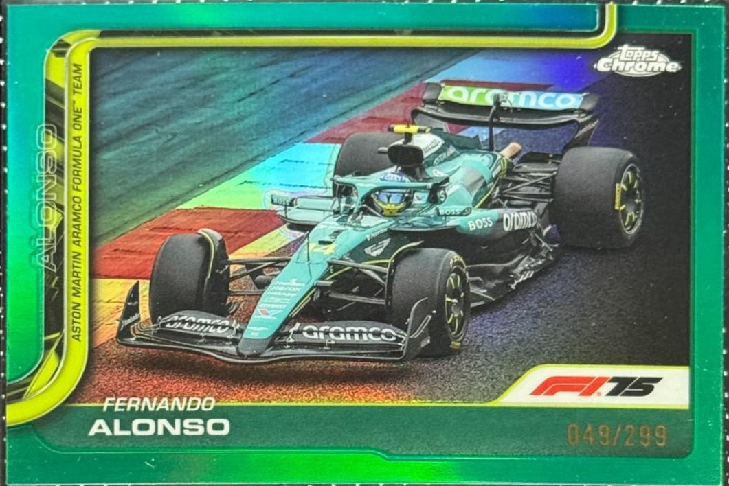 Fernando Alonso [Teal Refractor] #81