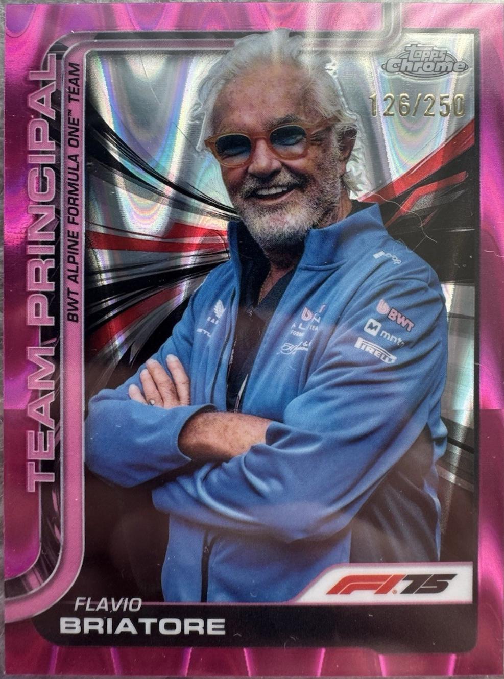 Flavio Briatore [Pink Refractor] #199