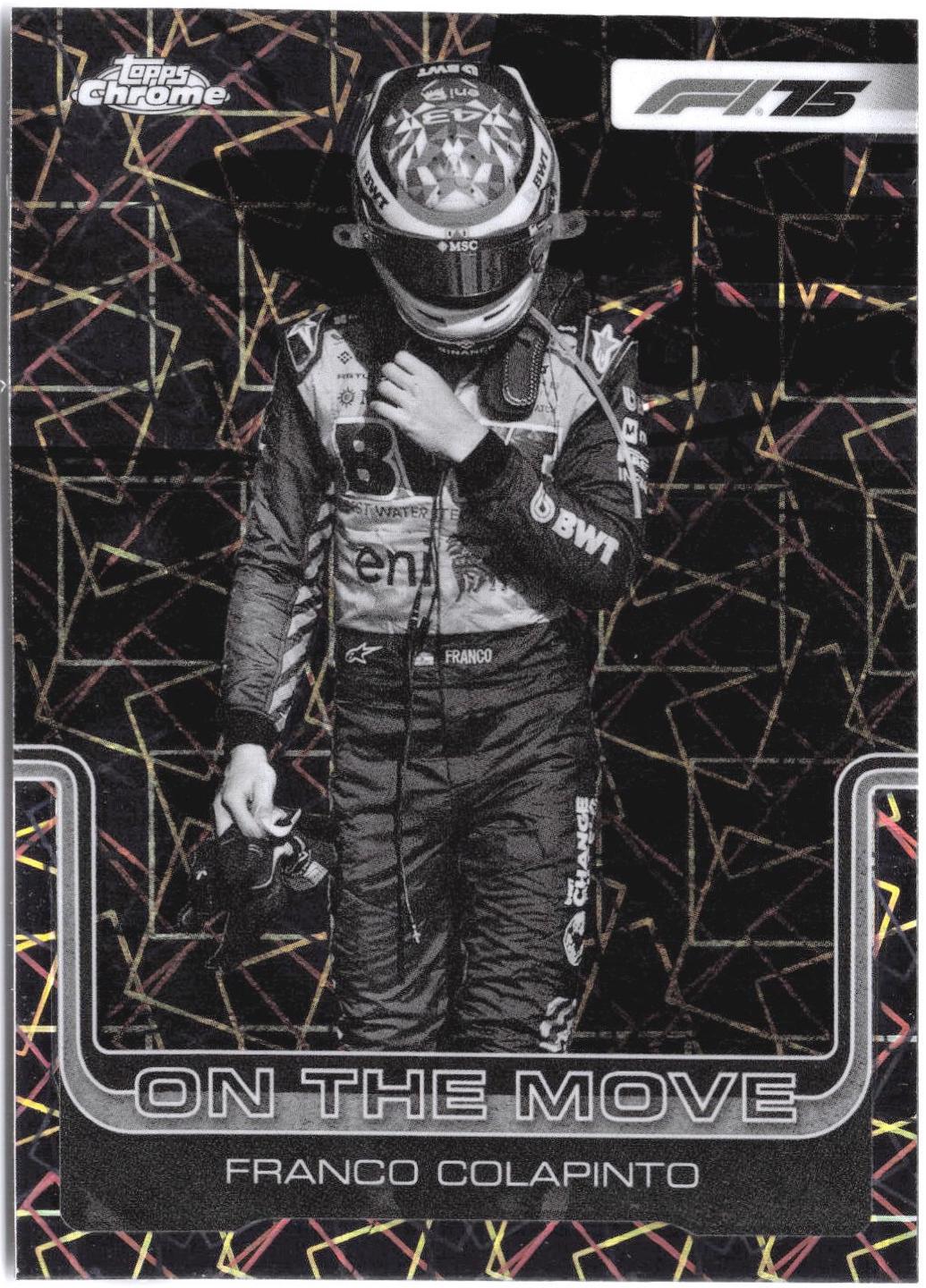 Franco Colapinto [Black White Lazer Refractor] #187