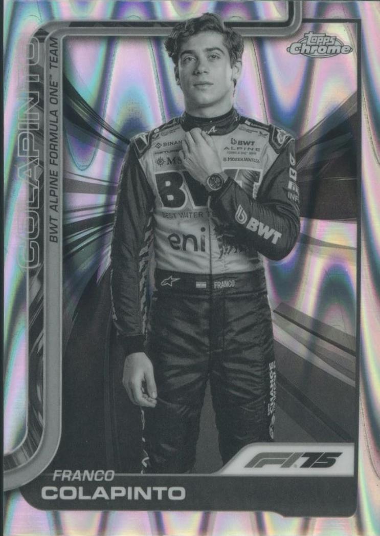 Franco Colapinto [Black White RayWave Refractor] #15