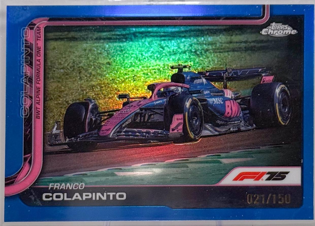 Franco Colapinto [Blue Refractor] #87