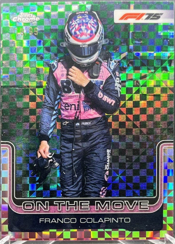 Franco Colapinto [Green Checker Flag Refractor] #187