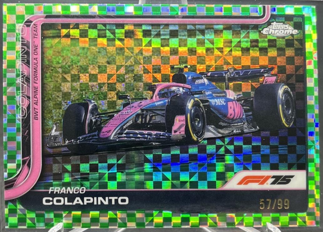 Franco Colapinto [Green Checker Flag Refractor] #87