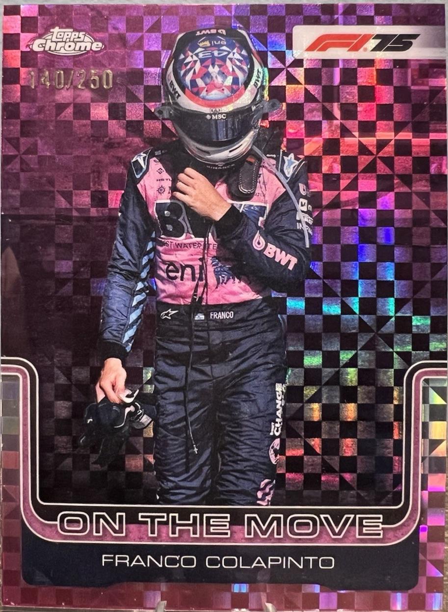 Franco Colapinto [Pink Checker Flag Refractor] #187