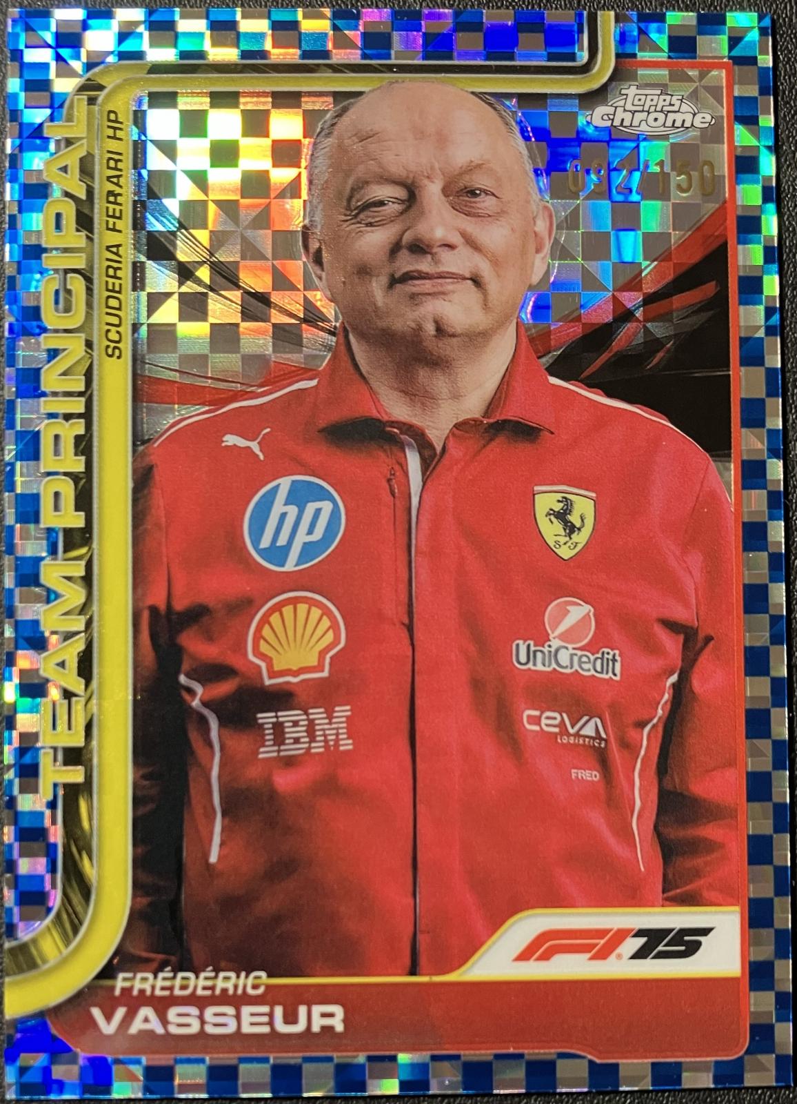Frederic Vasseur [Blue Checker Flag Refractor] #193