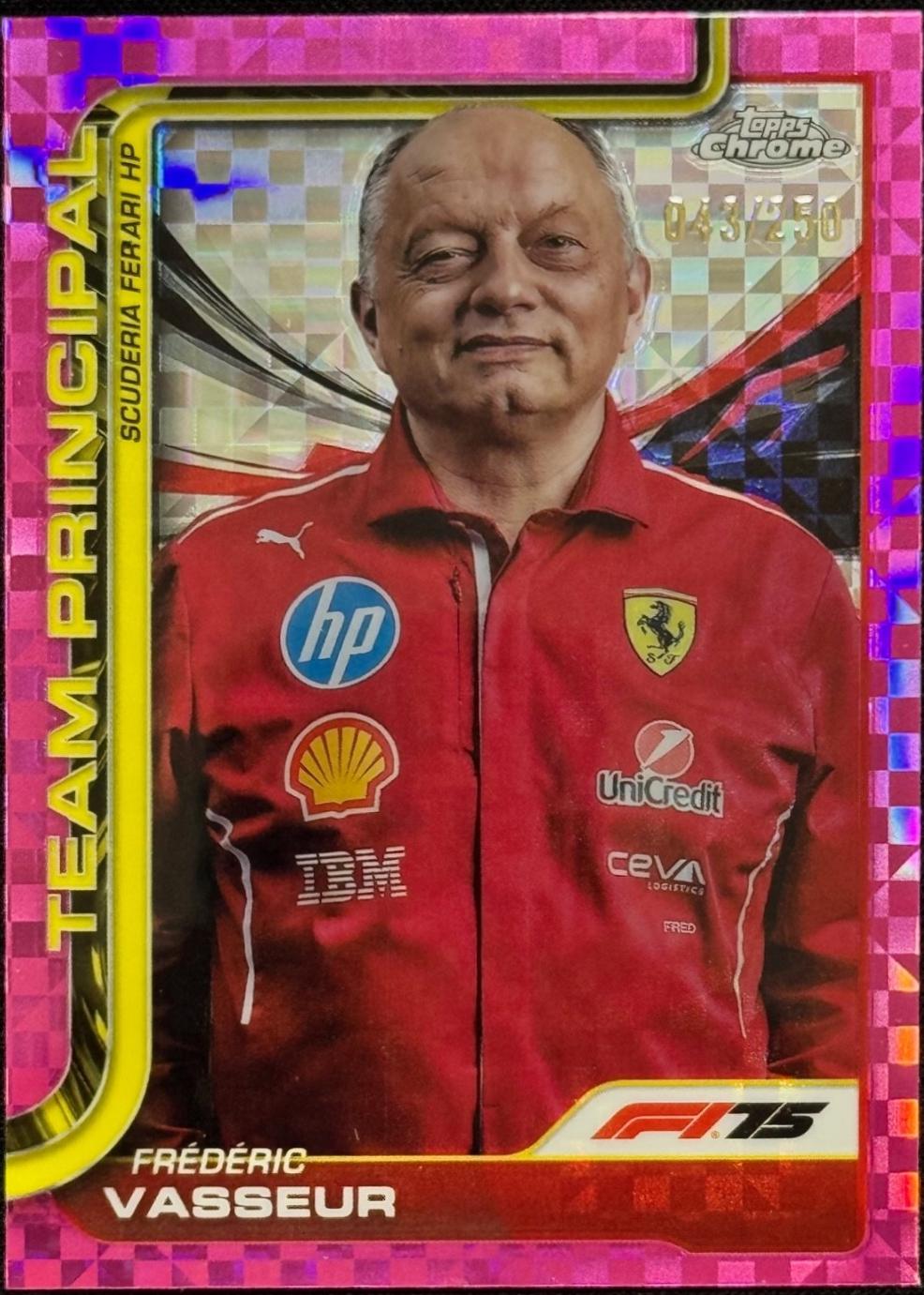 Frederic Vasseur [Pink Checker Flag Refractor] #193