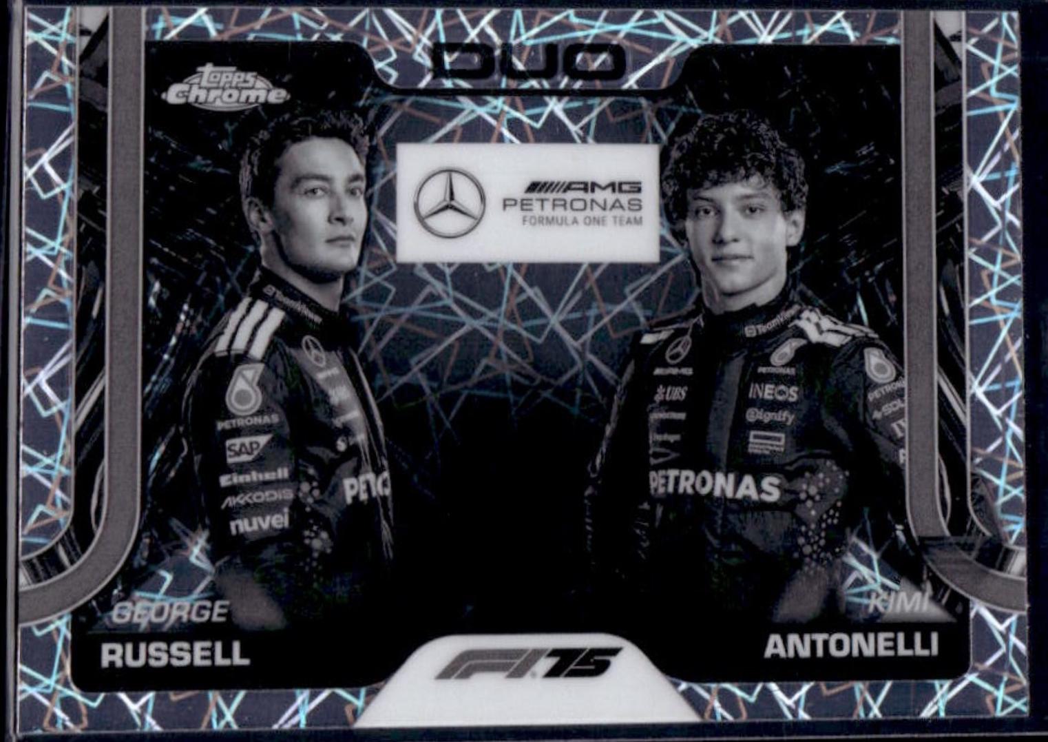 George Russell / Kimi Antonelli [Black White Lazer Refractor] #167