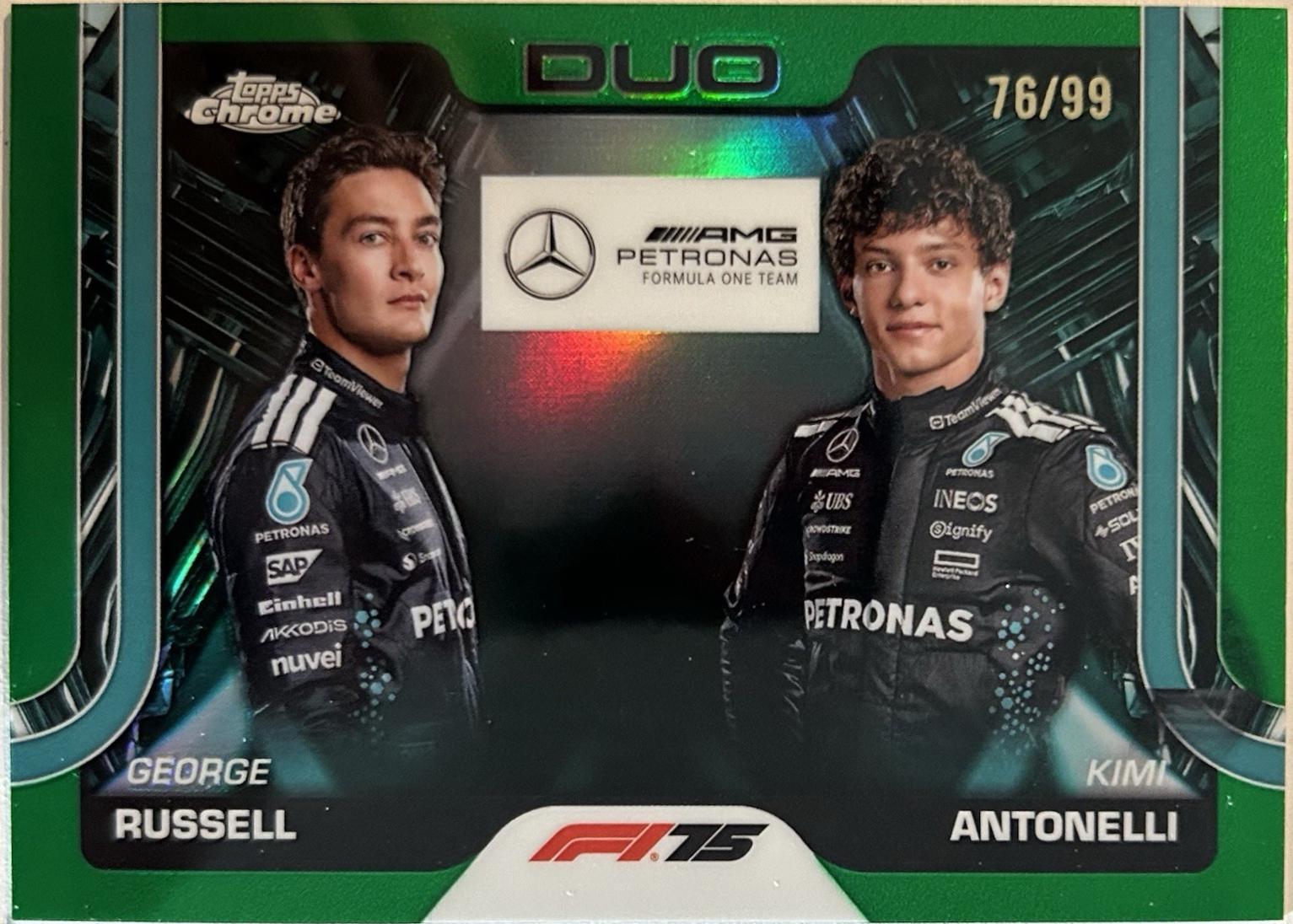 George Russell / Kimi Antonelli [Green Refractor] #167