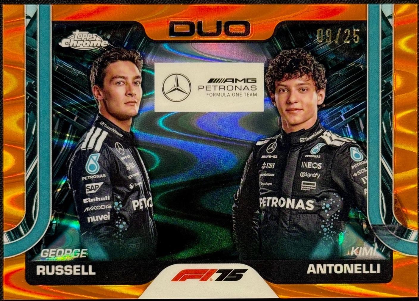 George Russell / Kimi Antonelli [Orange Refractor] #167