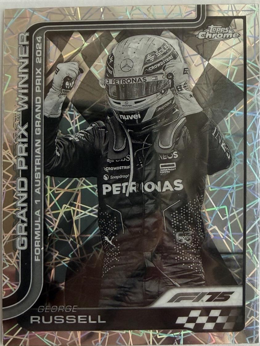George Russell [Black White Lazer Refractor] #103